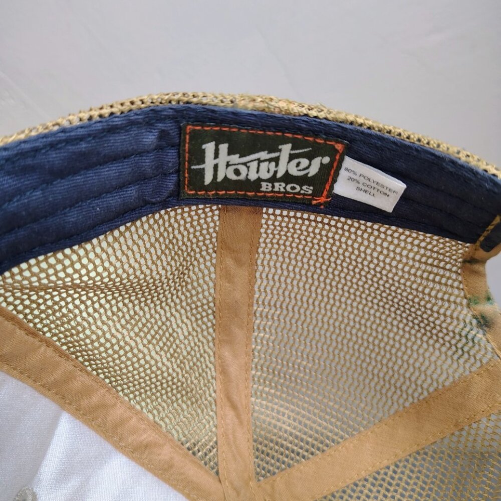 Howler Bros Brothers Mesh Hat Cap Snap Back Retro Trucker Stripe Script Logo - Picture 7 of 9